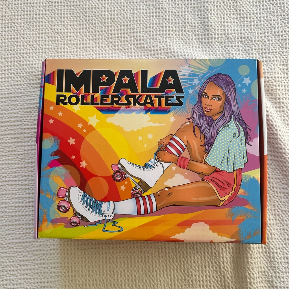 Impala Roller Skates - White and Blue